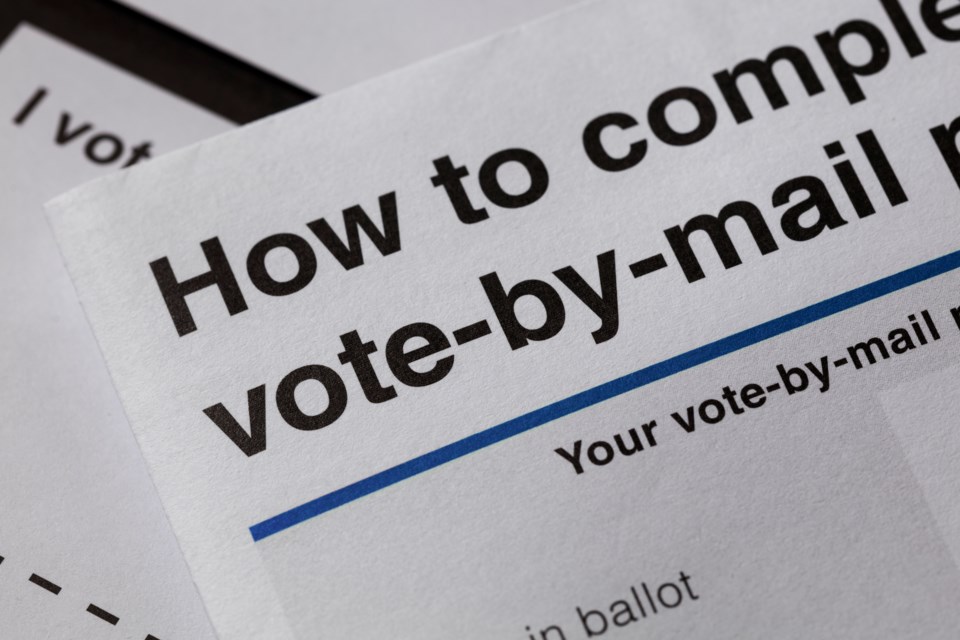 vote by mail stock photo