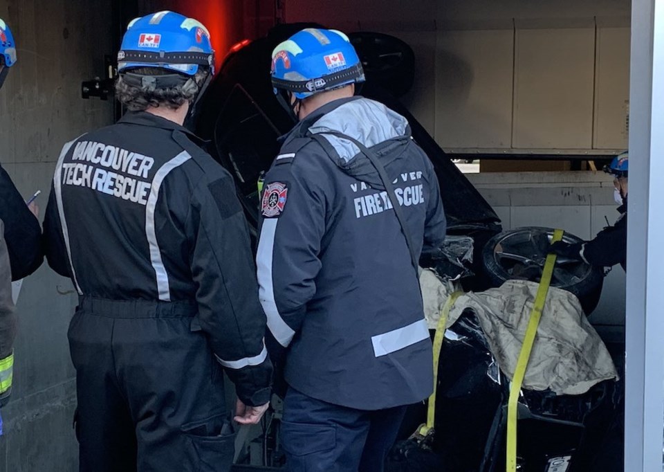 getting-car-out-audi-vancouver-elevator