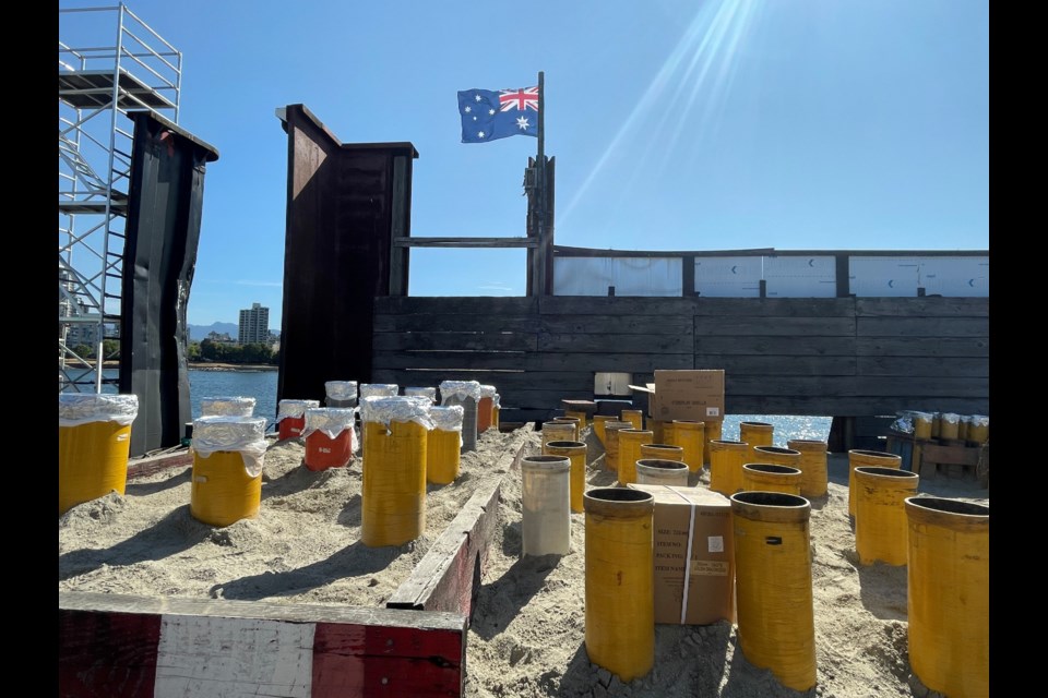 Australia's Howard and Sons kick off the Celebration of Light on Saturday.