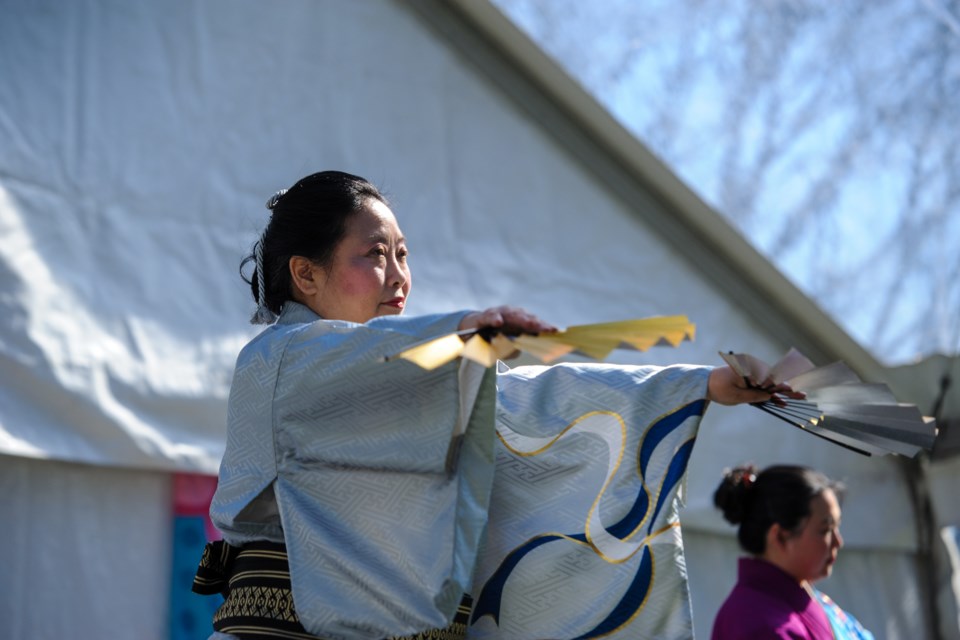 A dance performance at Sakura Days Japan Fair at VanDusen Botanical Garden in Vancouver, B.C.