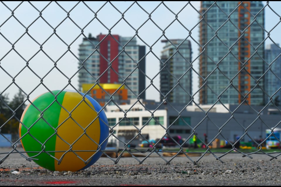 The Big Bounce Canada took over Concord Pacific Place for the event with huge inflatable attractions.