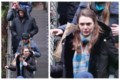Actress Elizabeth Olsen photographed filming romantic comedy in Vancouver