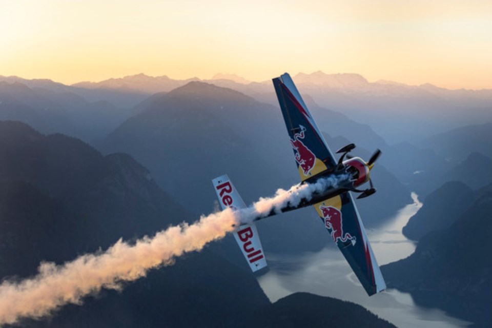 Red Bull Air Show, with Pete McLeod performing his dazzling, jaw-dropping display of aerobatics as part of the 2023 Honda Celebration of Light event.