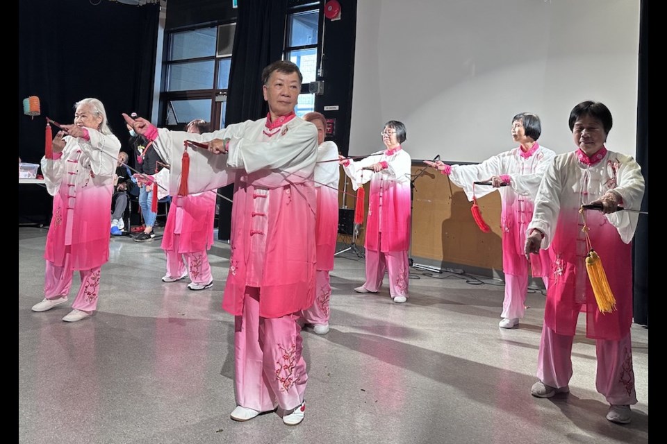 On Sept. 28, as part of a Mid-Autumn Festival gathering for seniors living in Chinatown and the DTES, the McClean Tai Chi group demonstrated tai chi, a Chinese martial art where contemporary versions are popular for its gentle movements and moving meditation.
