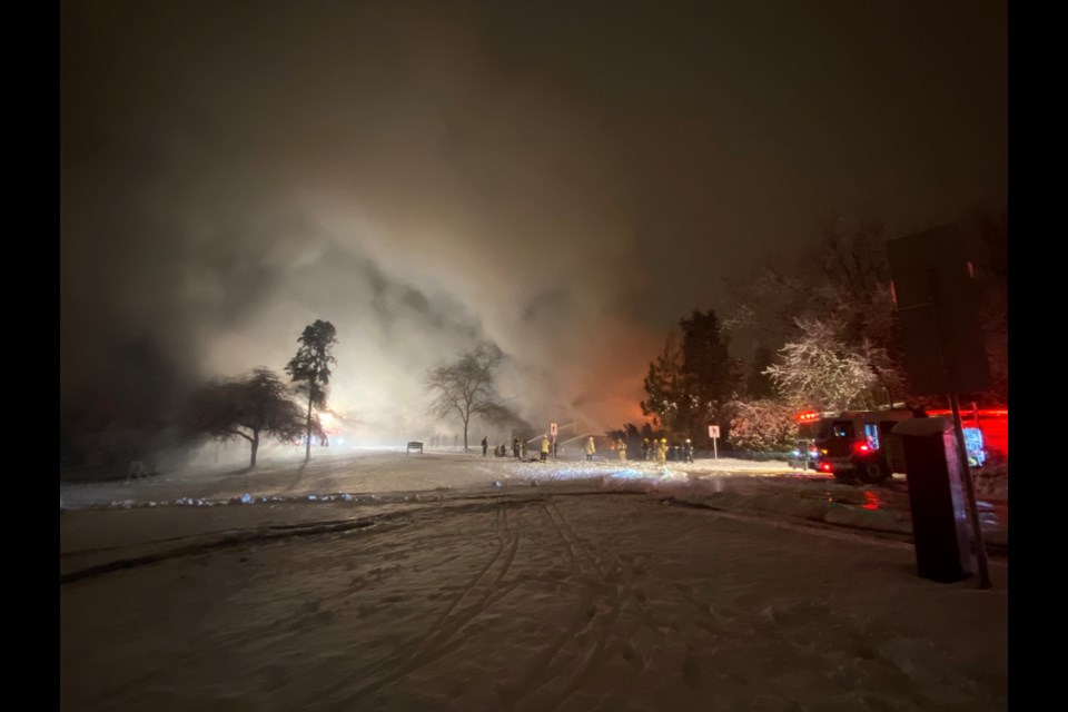 Vancouver Fire Rescue Services report the Jan 4 fire destroyed the park ranger’s building along with heavy equipment used for snow clearing.