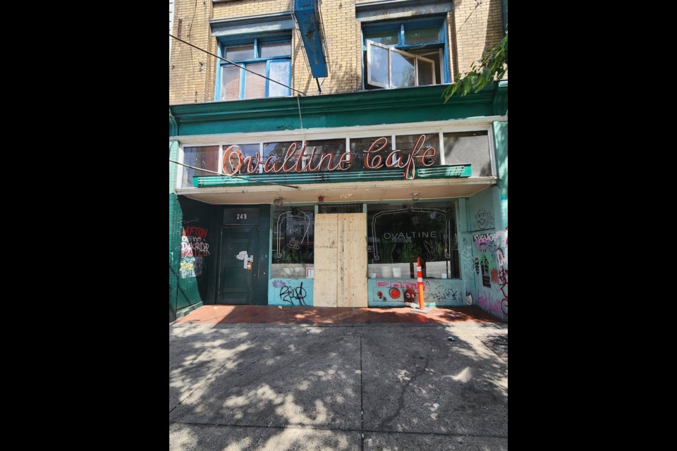 Steps from Main Street on Hastings, the Ovaltine - known by many for its striking neon signage, if nothing else - opened in 1942, and has remained a stalwart in the neighbourhood through decades of evolution.