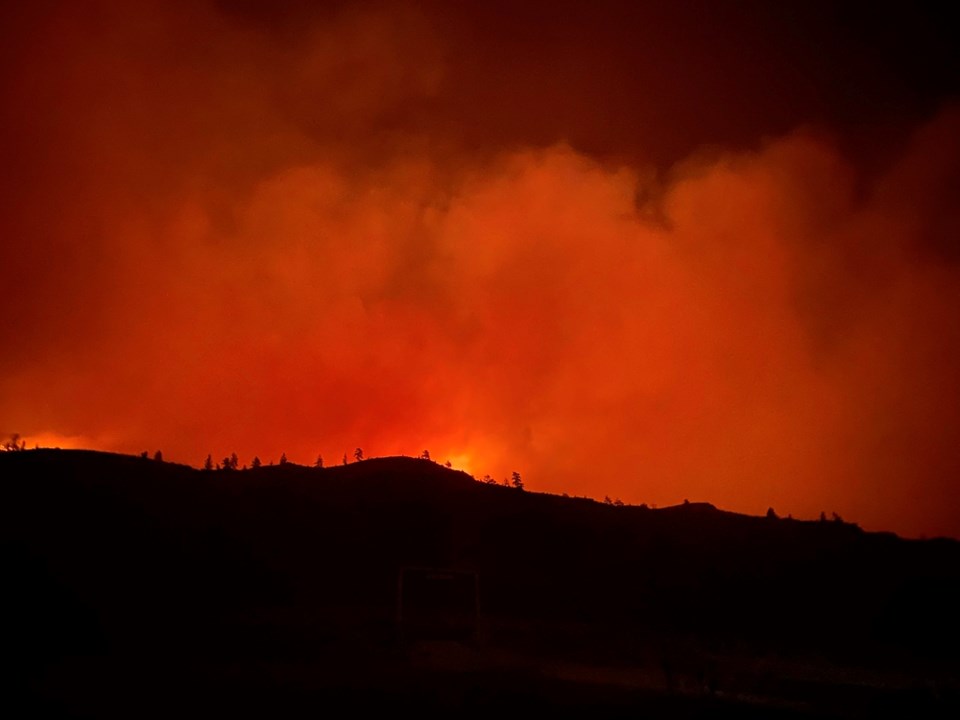 Sparks Lake fire from Skeetchestn 