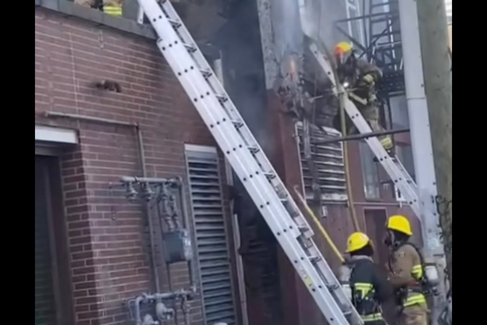 Vancouver Fire Rescue Services say that a fire was intentionally set at the back of Torafuku restaurant around 4 p.m. on Sept. 8.