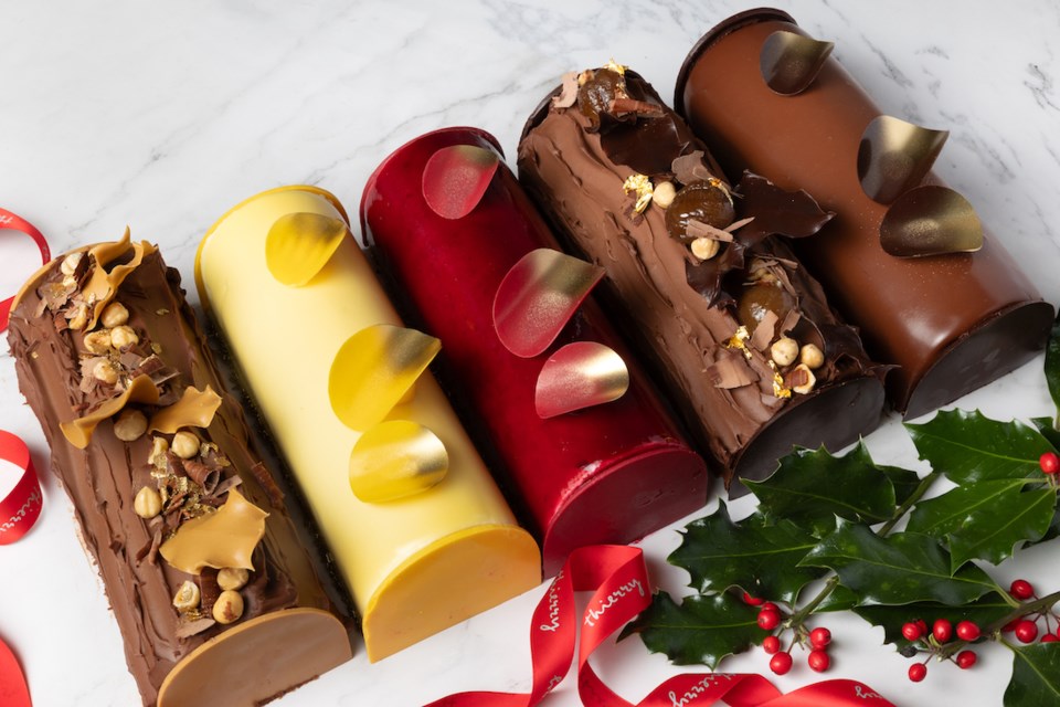 For 2023, Thierry's Vancouver and West Vancouver patisserie locations will offer five Buche de Noel selections, available for pick-up by pre-order only