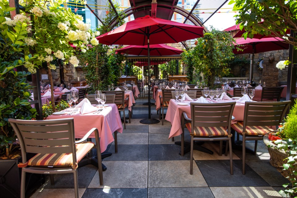 Giardino's patio will transport you to Tuscany.