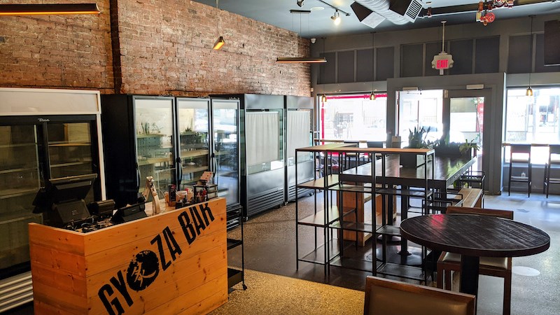 Inside the build-out of the marketplace at Gyoza Bar