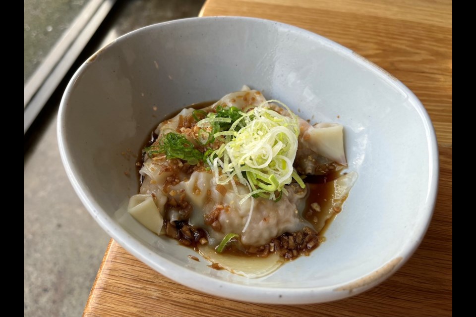 Juicy shrimp wontons are part of the new menu options at both Afuri Ramen locations in Vancouver and Richmond