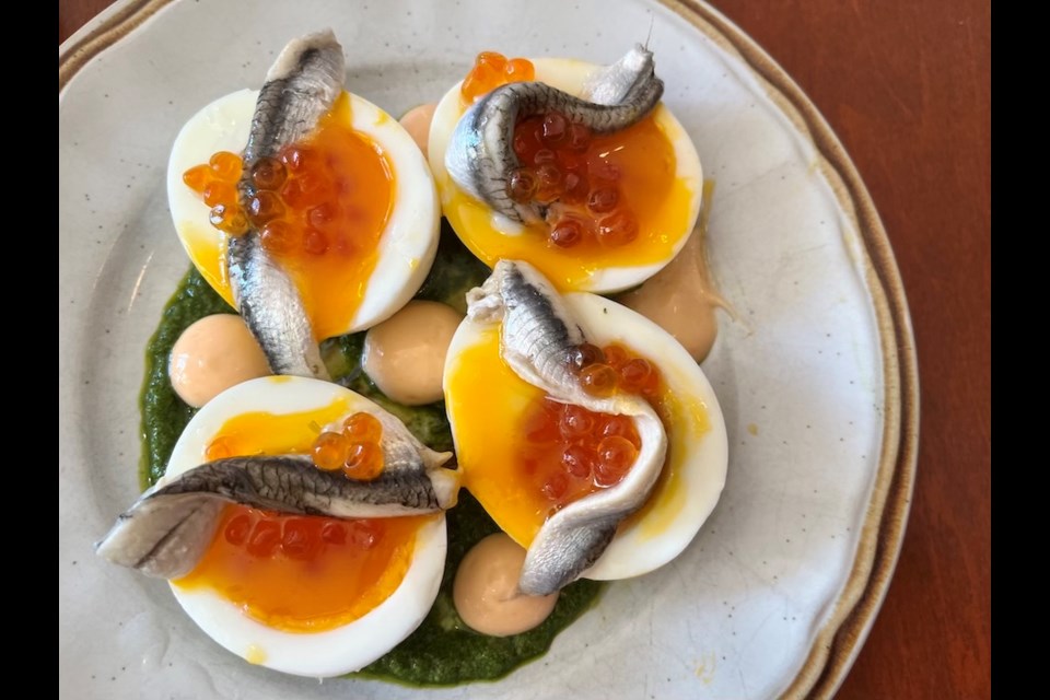 Eggs with anchovy is one of the favourite dishes from Ask For Luigi's nine-year history. The Michelin-recommended Vancouver restaurant is celebrating its anniversary with a special menu. 