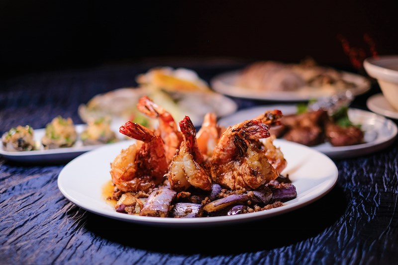 Bamboo Grove - Tiger Prawns with Eggplants