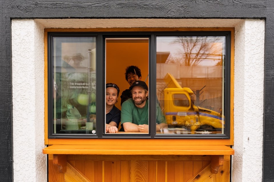 After a few weeks of getting settled, the take-out baked goods and beverages window at Hero's Welcome has officially launched in May 2025 as Banister Provisions. 