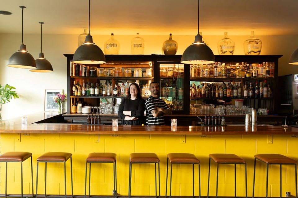 Tara Davies (left) and Erik Vazquez are back behind the bar with Chupito at the Michelin Guide Bib Gourmand spot's new home in Mount Pleasant.