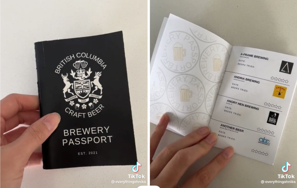 custom B.C. brewery passport