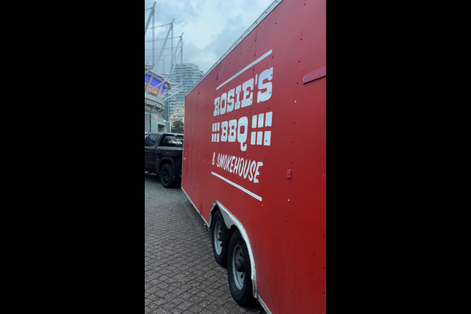 Texas-style BBQ food truck Rosie's BBQ will be cooking up sampling plates of classic holiday appies.