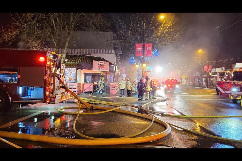 Popular Kitsilano diner Deacon's Cafe was badly damaged in a fire Feb. 12. The Gastown location remains open.
