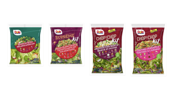 Dole and Presidents choice salad recall