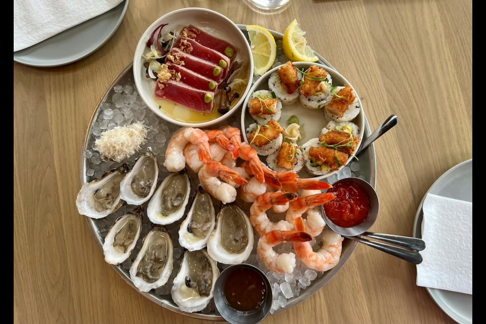 The Seafood Platter is one of the handful of dishes Earls is testing out at its Hornby Street location in Vancouver, where menu items are tried out on customers