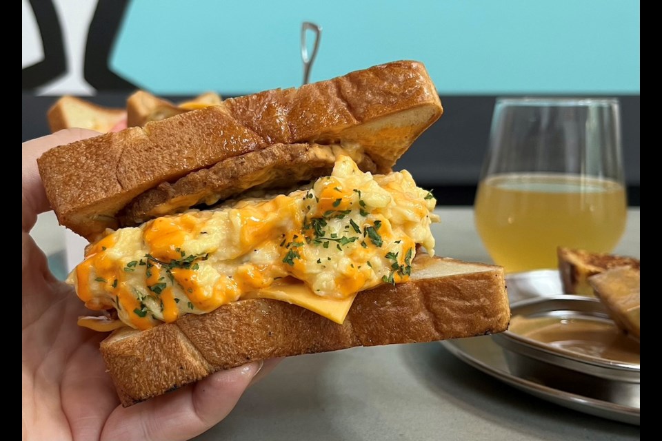 You can now get epic Korean-style egg drop sandwiches from EggCloud from the tasting room at Vancouver's Main St Brewing