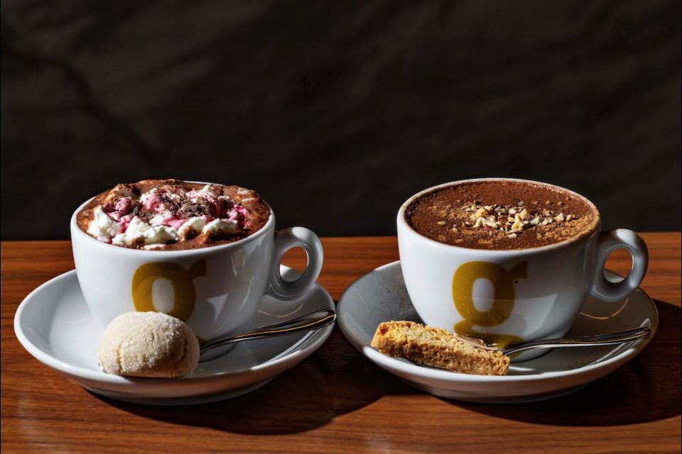 Giovane Caffè's two Vancouver locations will have Italian-inspired hot chocolates for the 13th Annual Greater Vancouver Hot Chocolate Festival