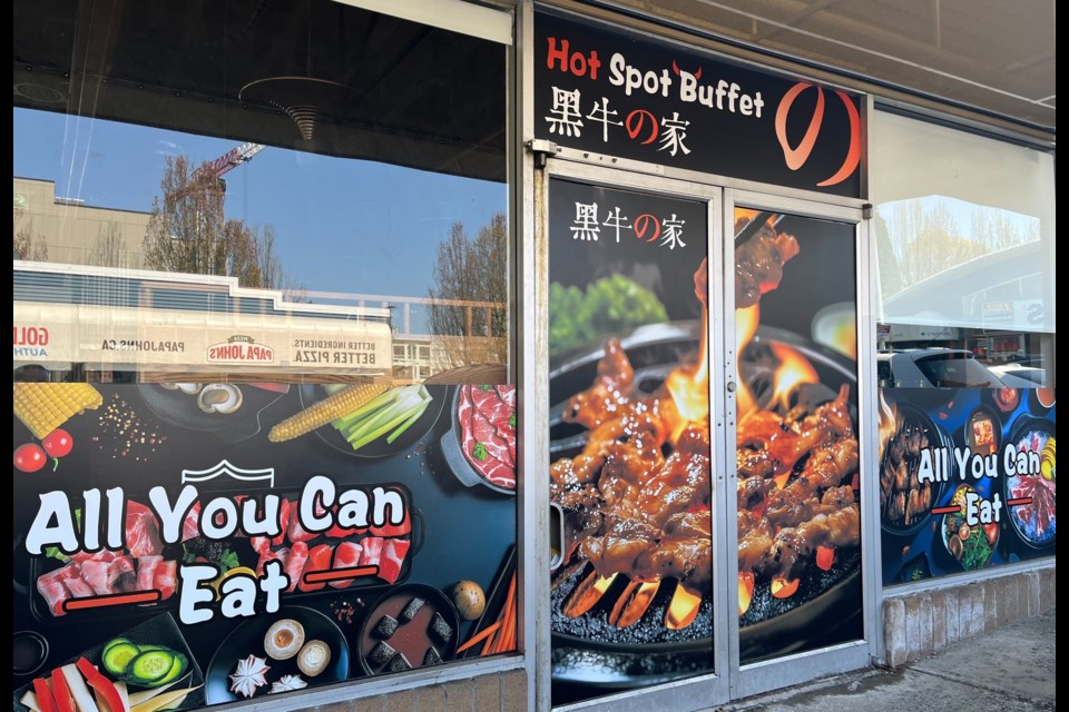 Vancouver's Sumo Grill closed down recently and Hot Pot Buffet is replacing it.