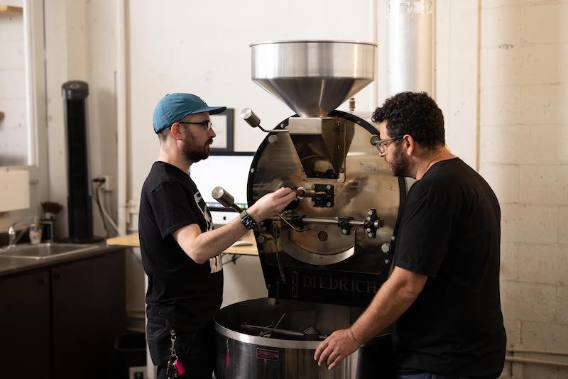 Kafka'sCoffeeRoasting_60_Roaster_GM_PaulRose_Founder_OwnerAaronKafka_PhotoCodyBriggs