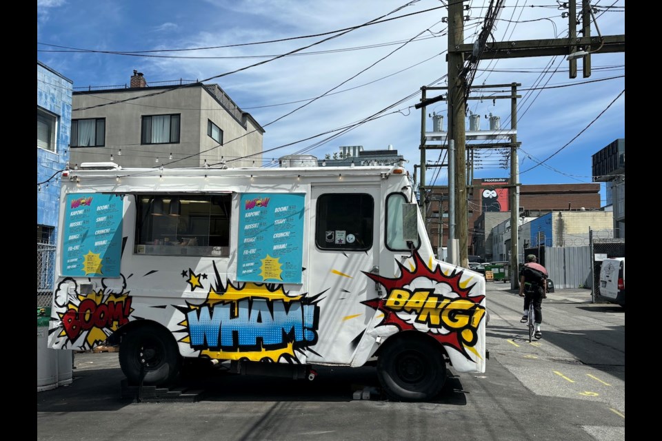 The Kapow! truck launched in December 2023 and parks behind Electric Bicycle Brewing in Mount Pleasant