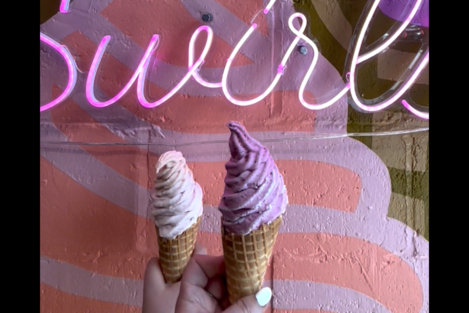 Killer Ice Cream opened in late May 2024 on West 4th Avenue in Kitsilano. The new shop swirls fresh fruit into ice cream, frozen yogurt, and a non-dairy base for cups and cones.