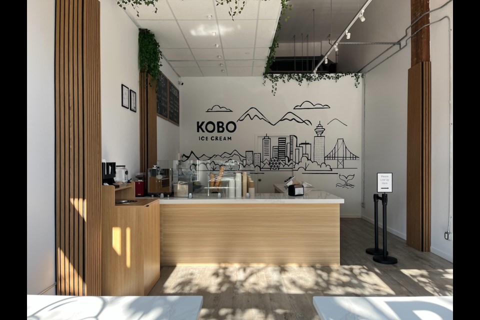 Kobo is a new ice cream scoop shop that opened on June 18, 2025, on Main Street in Vancouver.
