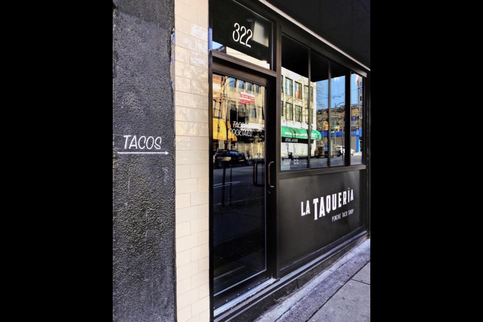 La Taqueria opened its original location at 322 W Hastings St in Vancouver in 2009. In 2024, it will close the restaurant for relocation to 601 W Hastings due to redevelopment