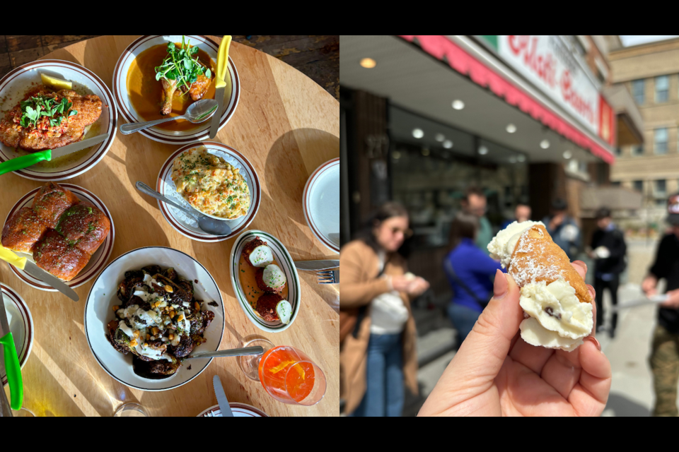 Not sure where to eat in Montreal? The city's dining options reflect a blend of classics (bagels, poutine, maple syrup) and modern (seasonal contemporary fare) as do many of the spaces themselves. Check out Joe Beef sibling McKiernan (left) or take a walking tour of some of the city's historic neighbourhoods, like Little Italy.