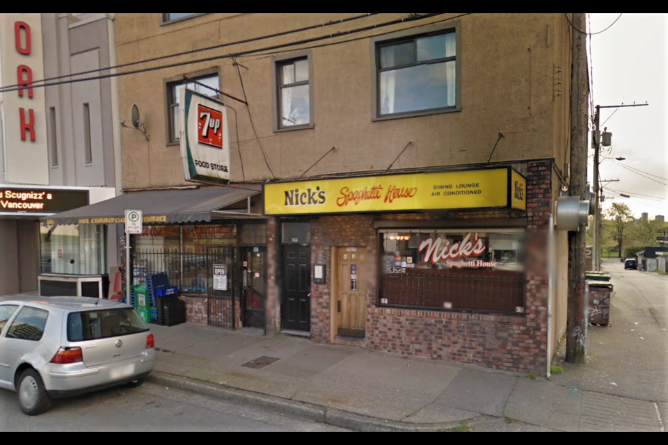 Nick's Spaghetti House in 2014. Nick Felicella passed away this weekend; many throughout Vancouver shared memories of him and his restaurant which was a Commercial Drive staple for more than 60 years.