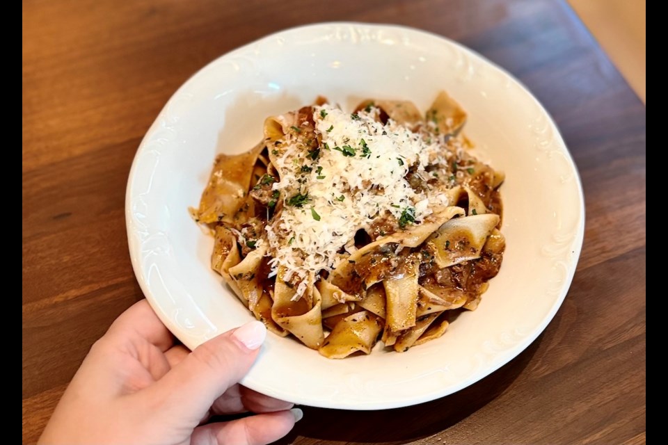Pappardelle with veal ragu has proven such a popular fresh-sheet option at Nook that it may likely land on the regular menu at the Vancouver restaurant chain's new Coal Harbour location.