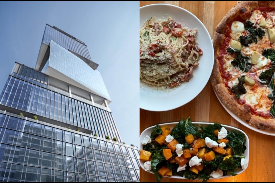 The Stack will be Vancouver's tallest office building, and its ground floor restaurant tenant, at a whopping 5,000 square feet, will be local Italian restaurant Nook's fifth location.