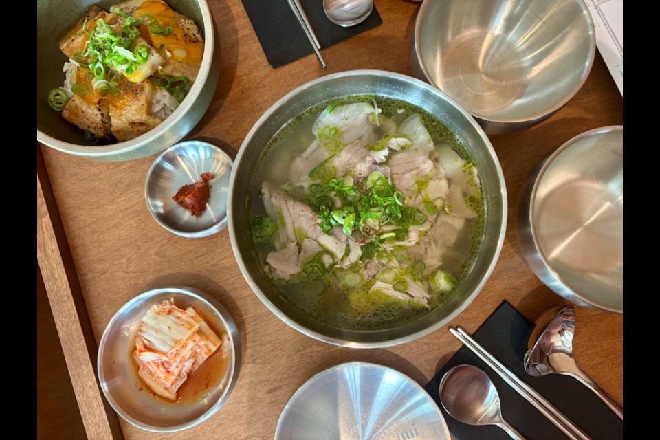 Nui is a contemporary Korean restaurant that opened in early March on Main Street in Riley Park. Its signature dish is a comforting family-favourite pork soup with rice, barley, and a clear broth.