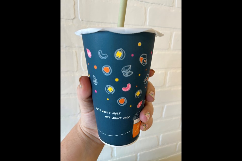 Nuttea makes smoothies with fresh fruit and their house-made nut mylks.