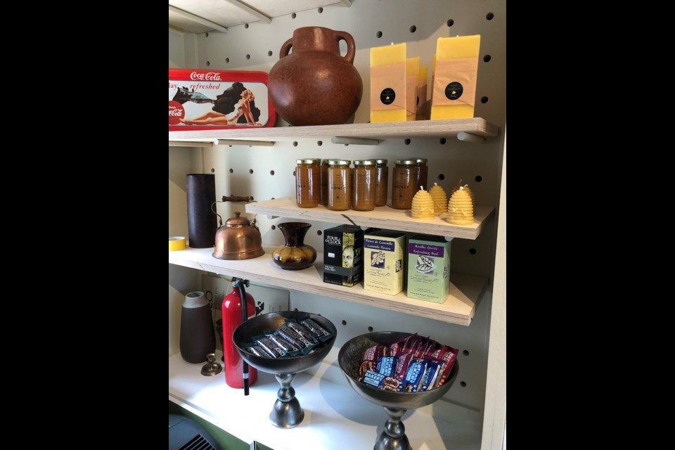 There's lots of vintage in the decor, and groceries from big-name staples to local products.