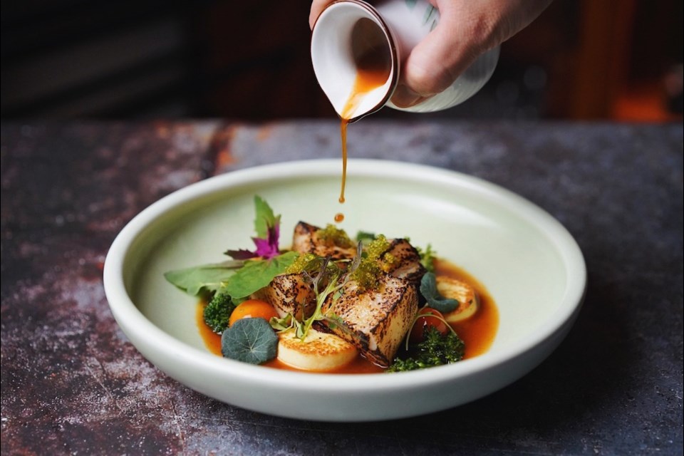 Okini, which was previously called Land & Sea, is a 鶹ýӳrestaurant that serves modern West Coast fare with a Japanese influence
