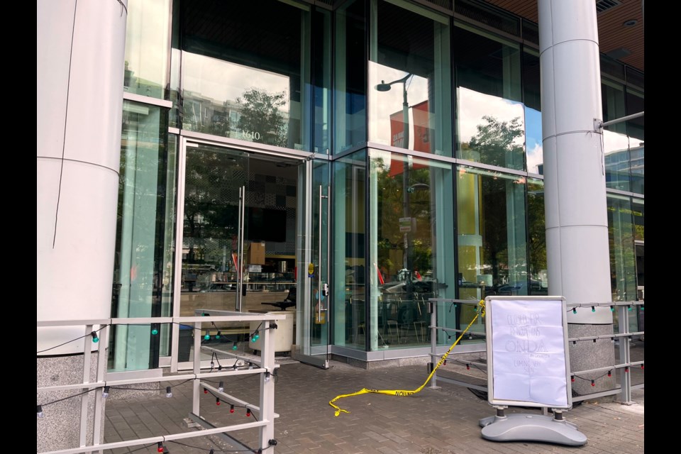 Gusto, an Italian restaurant and gelateria on the eastern end of False Creek, has closed. 