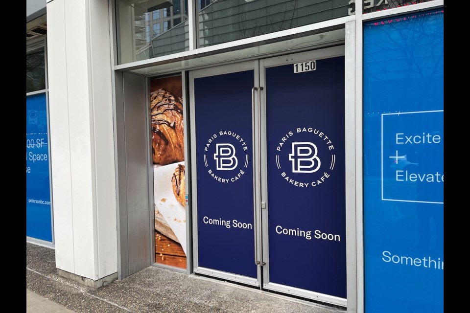 South Korean bakery cafe chain Paris Baguette will open its first location in Vancouver in 2024 on Alberni Street