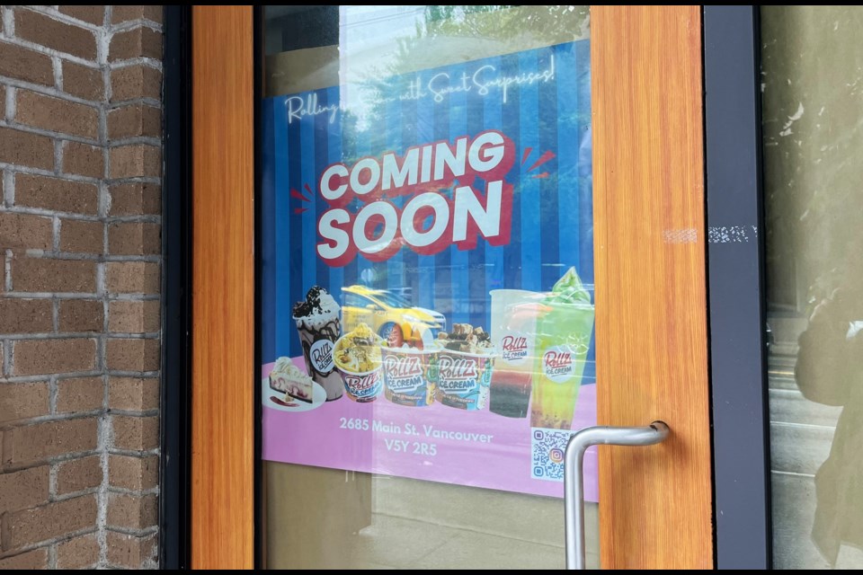The Mount Pleasant location of Rollz Ice Cream will be the first location in Vancouver and the second in B.C.