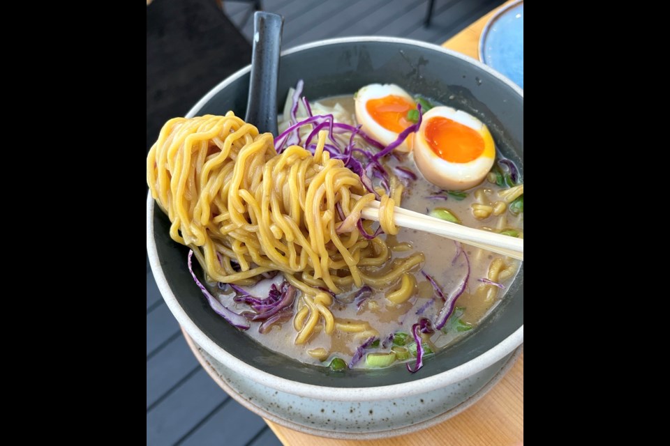 Ramen is on the menu at Black Pine Social. The independently owned restaurant and lounge has a fun menu of Alpine lodge and Japanese-inspired fare. 