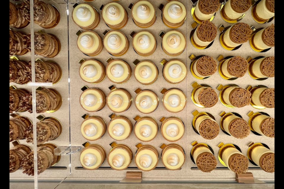 Pastries at Small Victory include individual portions of salted caramel cheesecake or a lemon tart