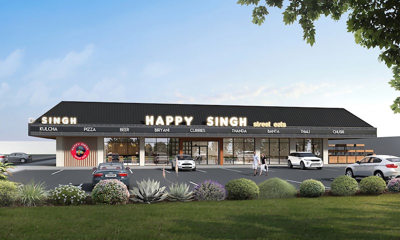 Happy Singh Eats Exterior Rendering 2