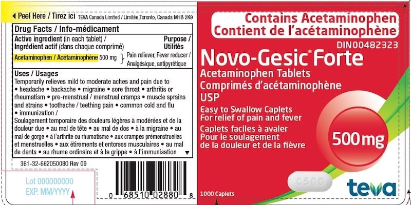 Health Canada is advising Canadians that two lots of a brand of Acetaminophen are being recalled due to a labelling error that may lead to overdose.