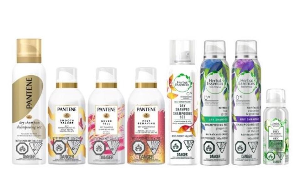 Health Canada is warning Canadians that a couple of popular brands of hair products are being recalled due to the presence of the chemical hazard benzene. 