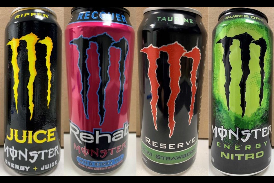 Multiple types of Monster Energy drinks have been recalled by Health Canada due to caffeine content and labelling issues. 